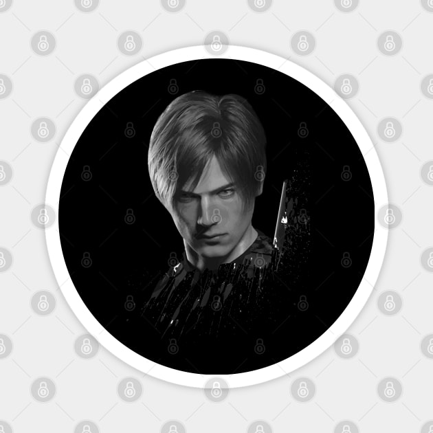 leon s kennedy Magnet by OM Des